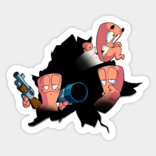 Worms War Sticker